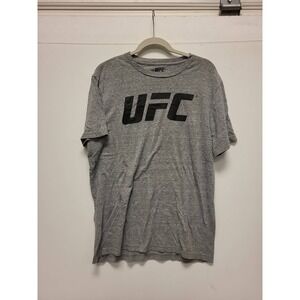 UFC T-Shirt Mens Large Gray 42/44 Tee Shirt Adult Apparel Top Clothing